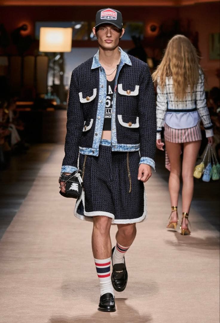 パンツ 24ss dsquared2 denim docking shorts