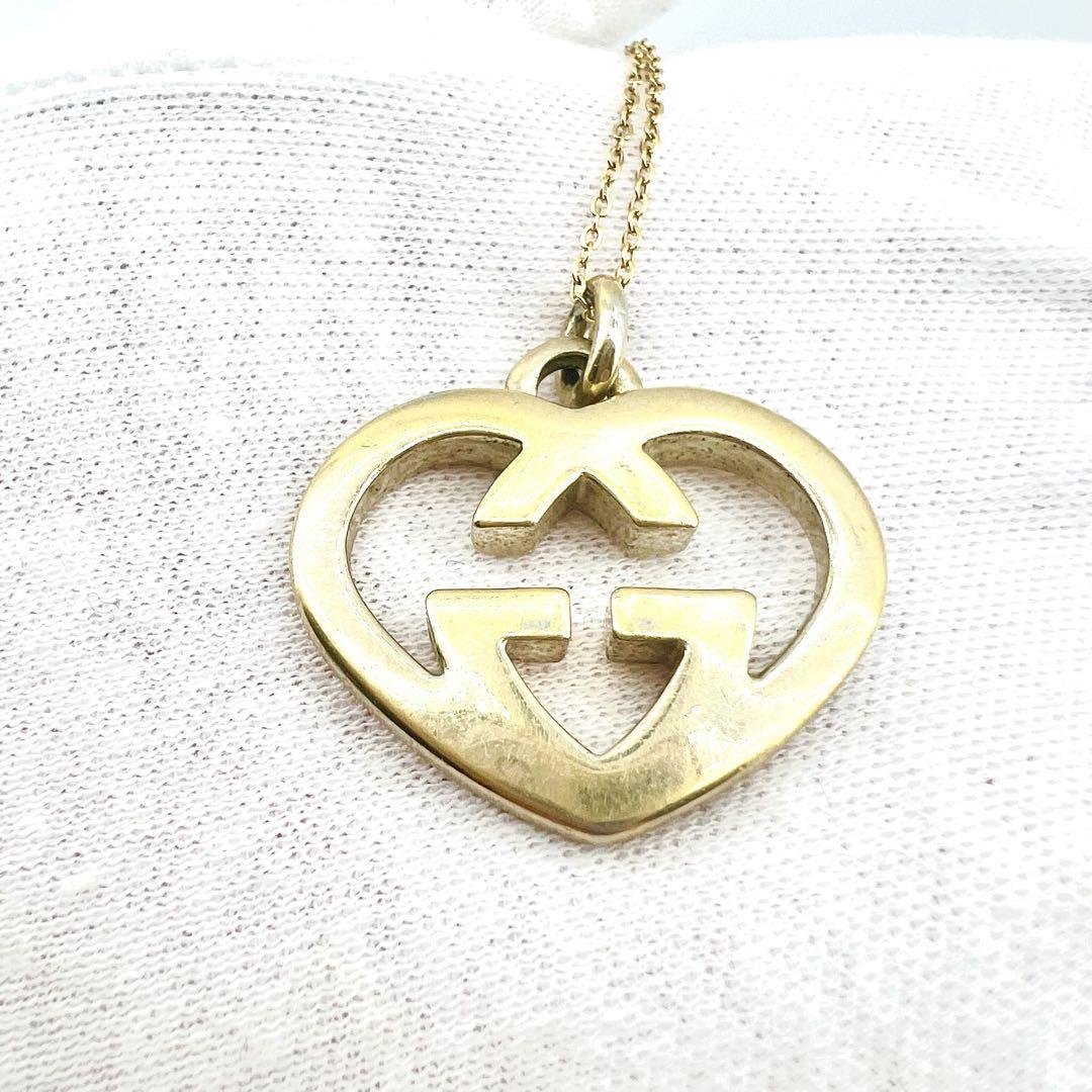 【美品】GUCCI　ネックレス　アクセサリー　ゴールド　ラブリーハート