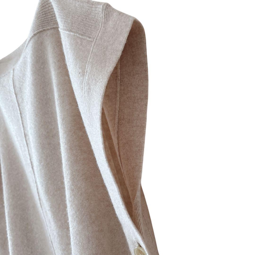 美品✨ トゥモローランド ニットベスト （F） ウール カシミヤ混 サイドボタン