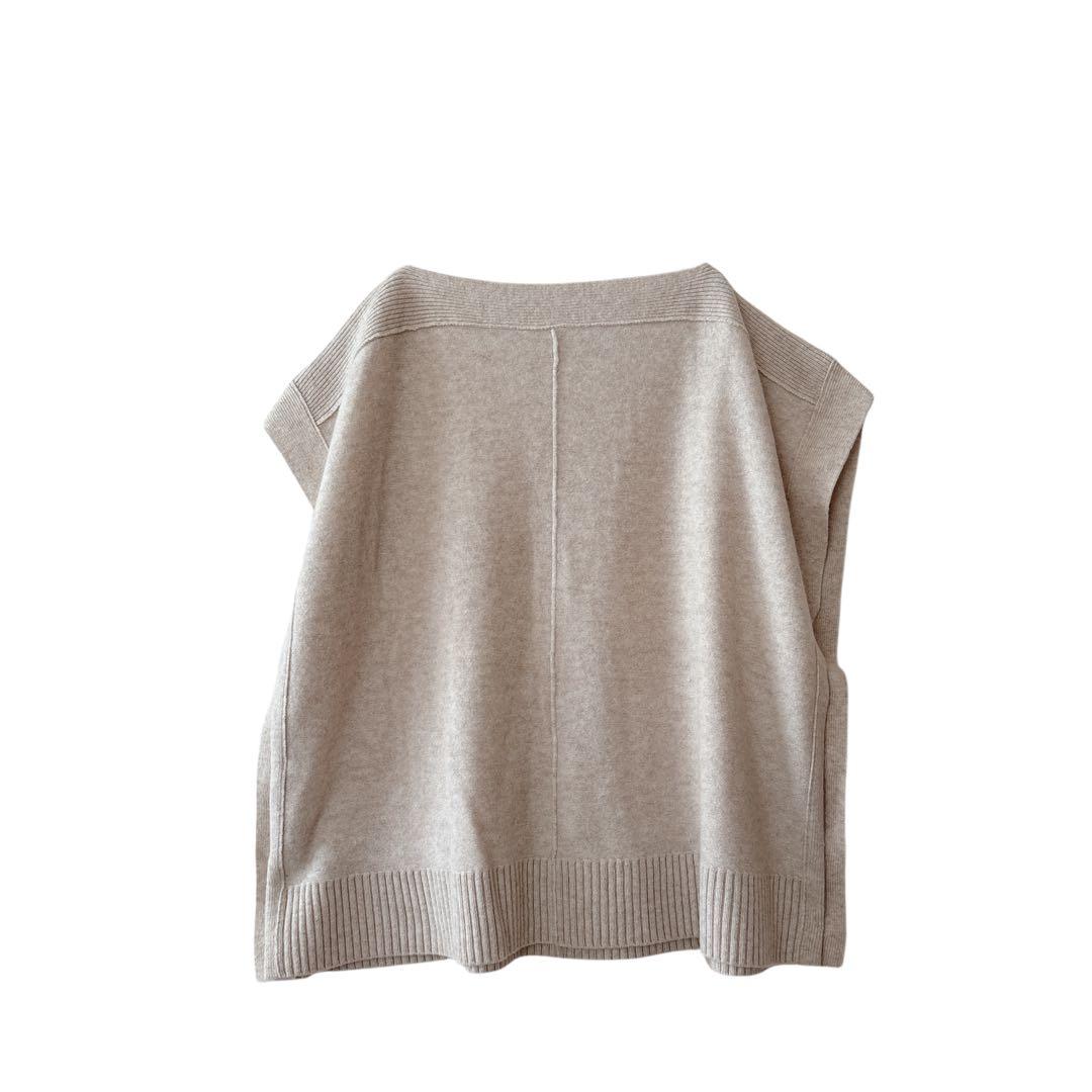 美品✨ トゥモローランド ニットベスト （F） ウール カシミヤ混 サイドボタン
