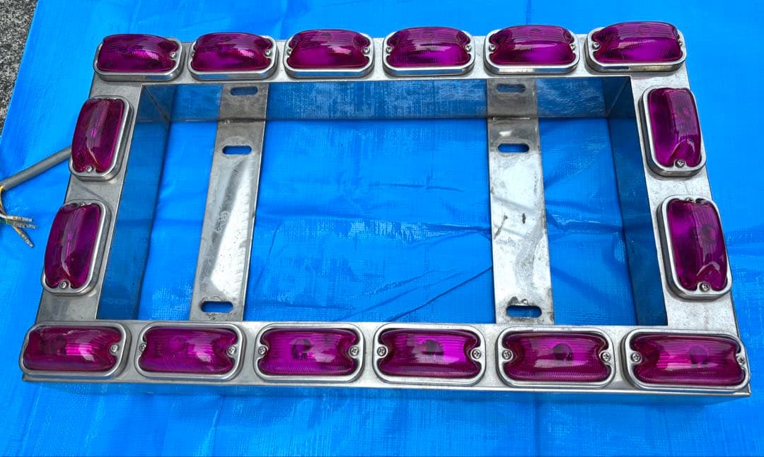 汎用 24V デコトラ トラック ナンバー ステンレスフレーム 大型用