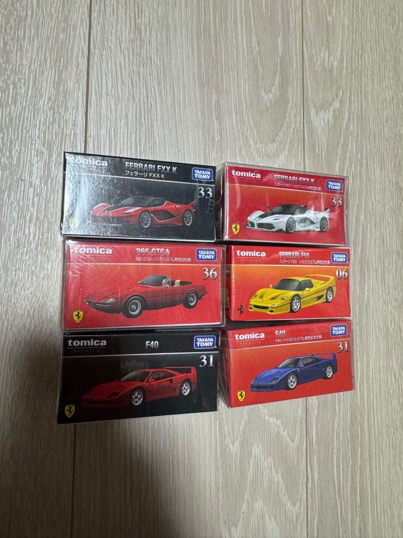【新品・未開封】トミカ プレミアム　フェラーリ FERRARI 6台　セット