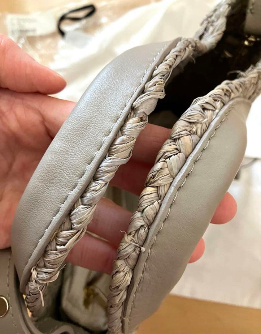 HELEN LAMINSKI 2way グレー かごバッグ