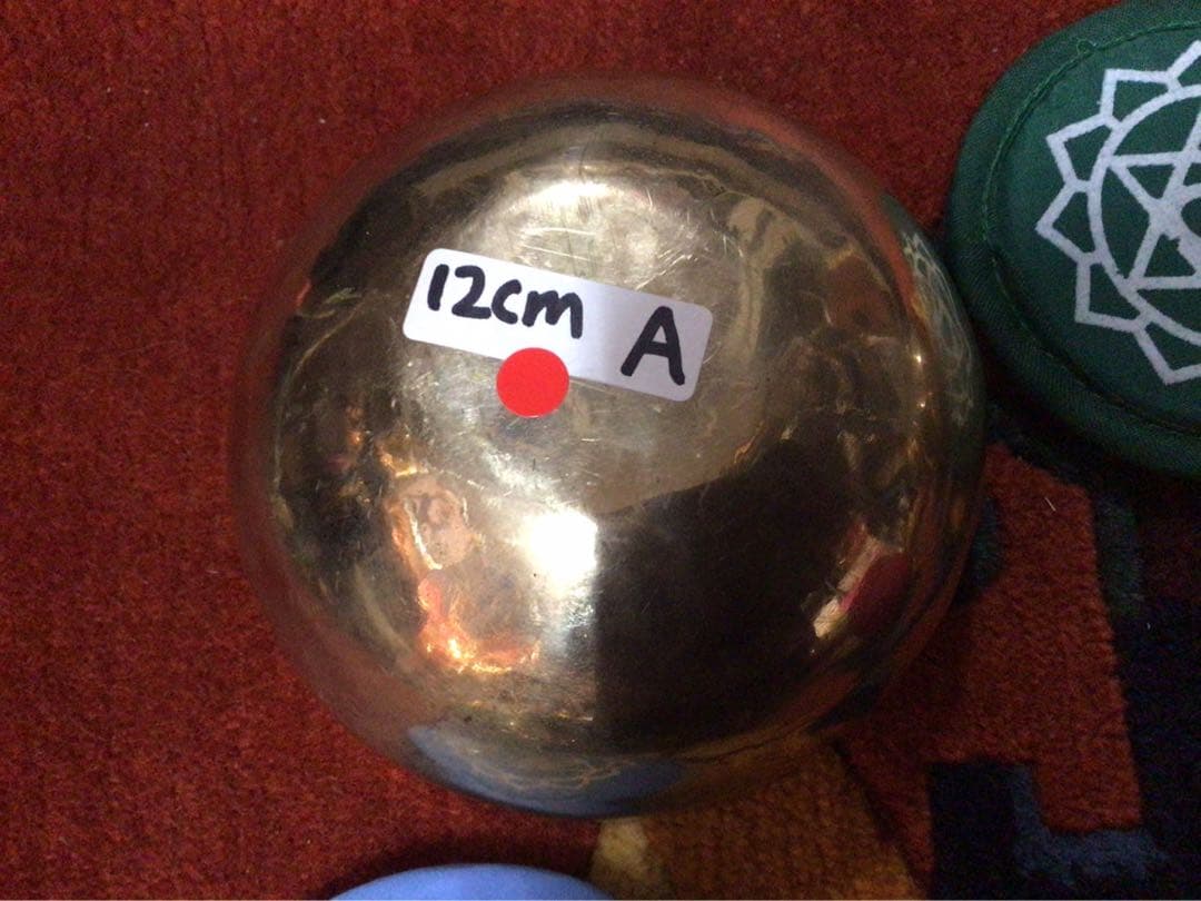 ⑦高音が美しい手打ちのminiシンギングボウル7チャクラセット【RED SET】