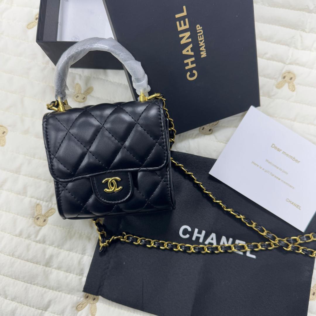 優雅 VIP顧客限定 ブラックレザーショルダーバッグ