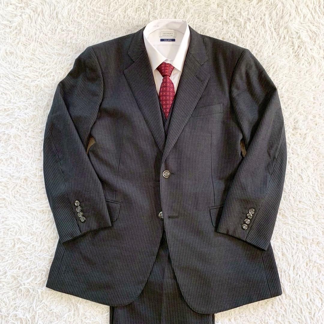 dunhill　ダンヒル　3ピース　ストライプ　スーツ　セットアップ　オーダー