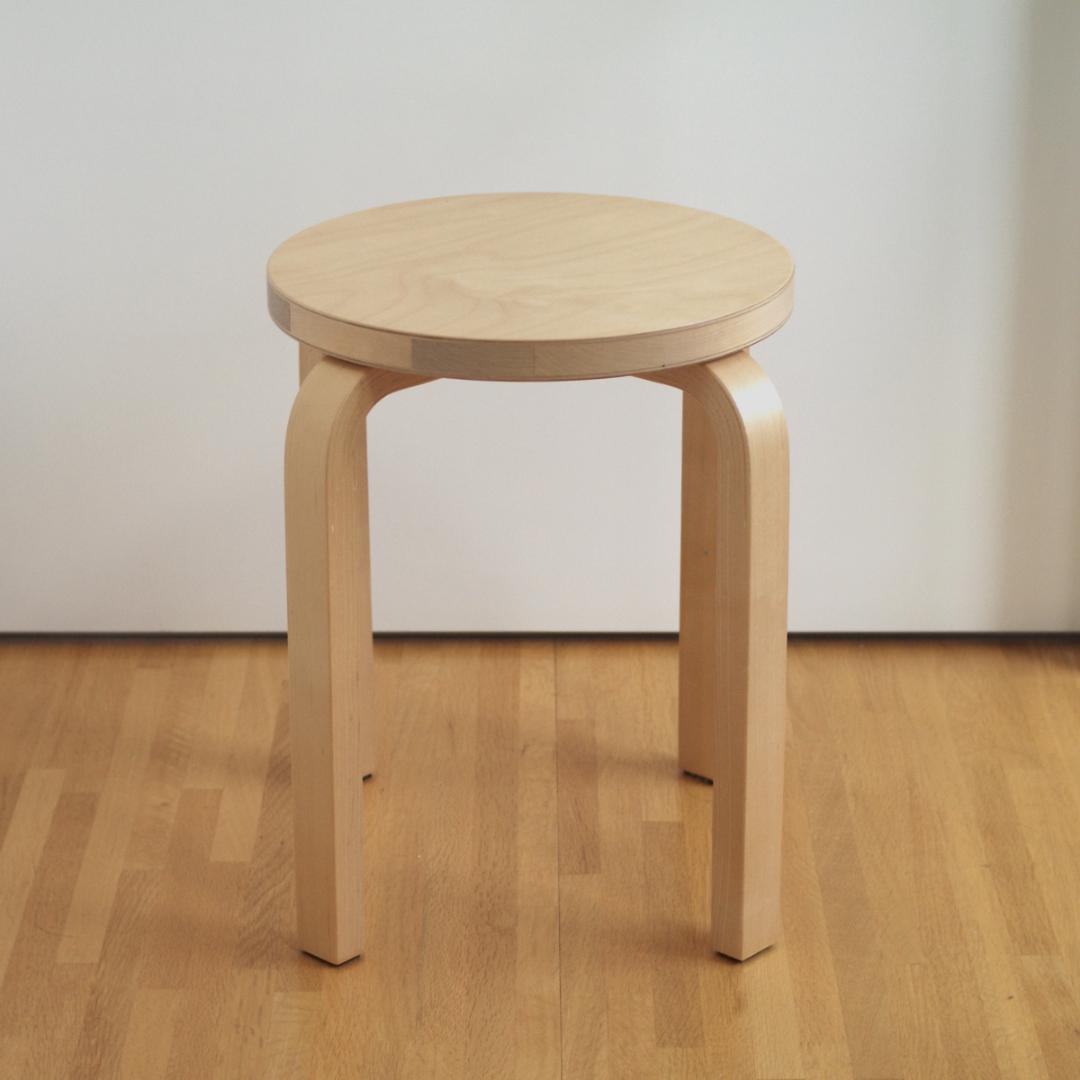 Artek Stool E60 バーチ 四本脚 アアルト アルテック スツール