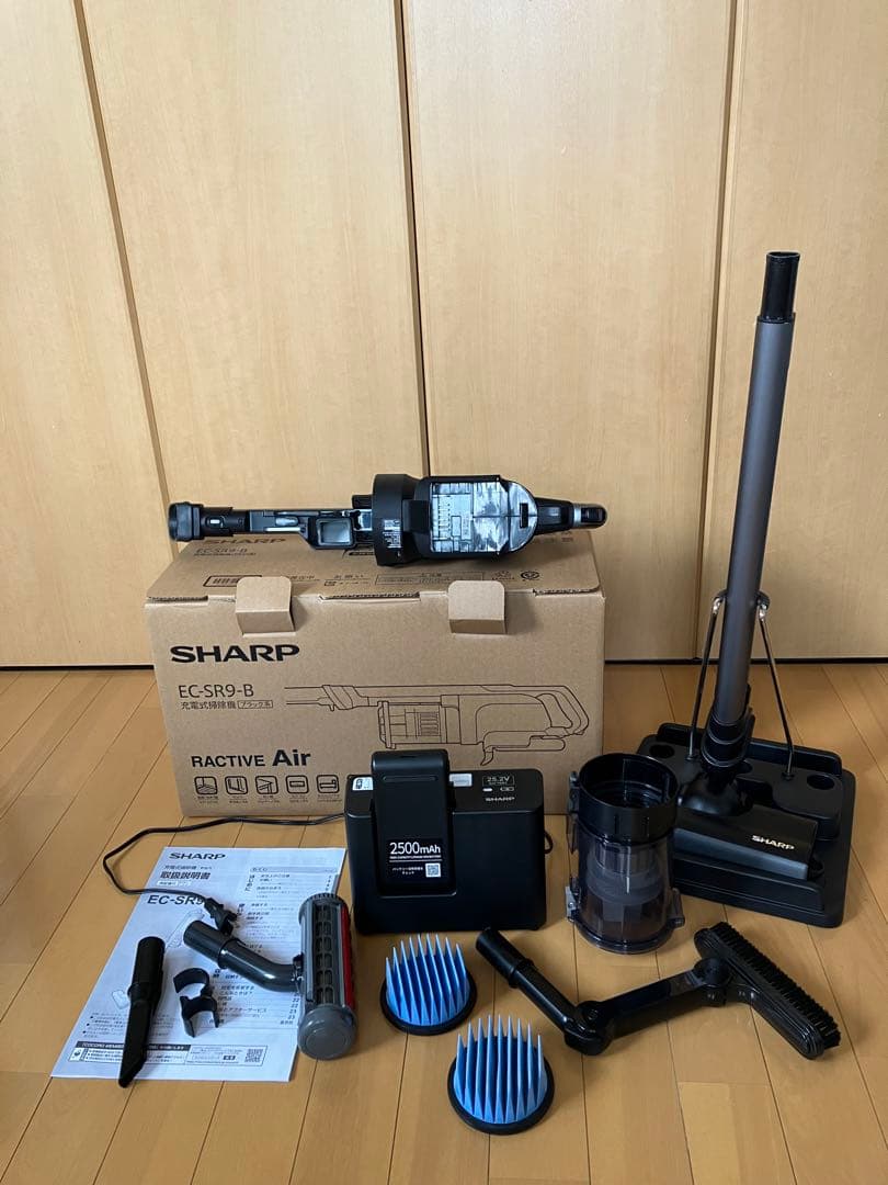 SHARP EC-SR9-B シャープ コードレス掃除機　フィルター2個