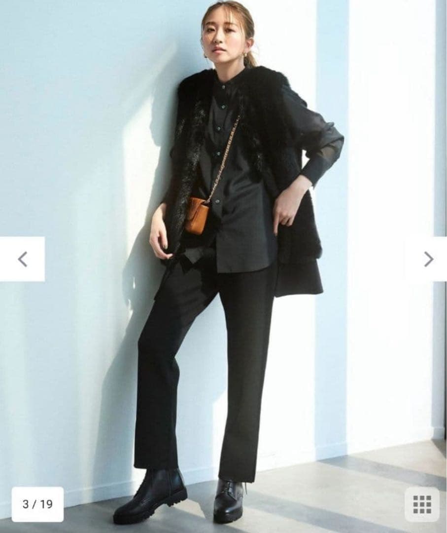 新品　タグ付き23区 ECOPEL(エコペル社)エコファーコンビジレ 32