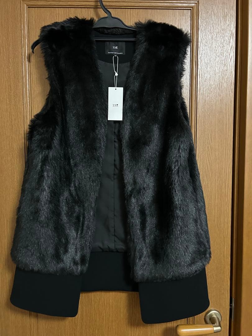 新品　タグ付き23区 ECOPEL(エコペル社)エコファーコンビジレ 32