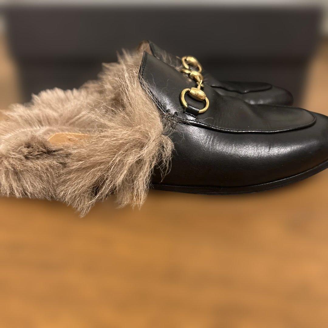 GUCCI ファー　プリンスタウン　ホースビット