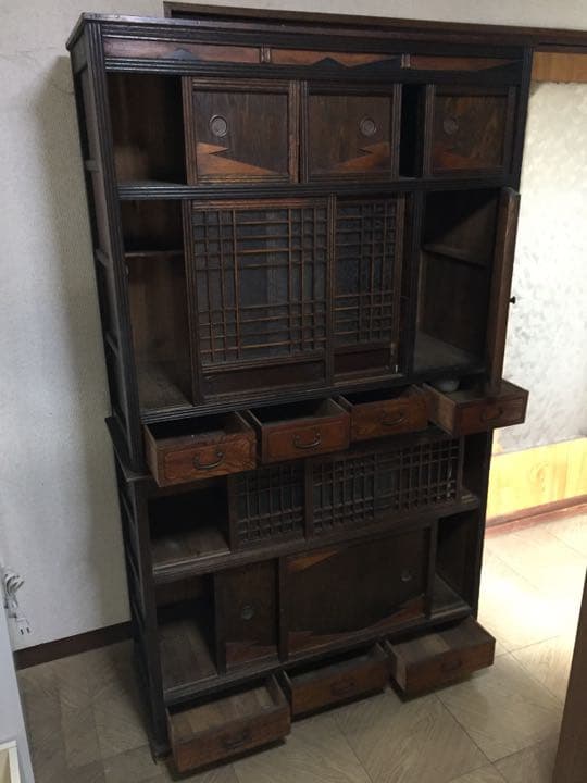 ばんちゃん！※値下げ終了※送料込  古民家  水屋箪笥  家具  和ダンス