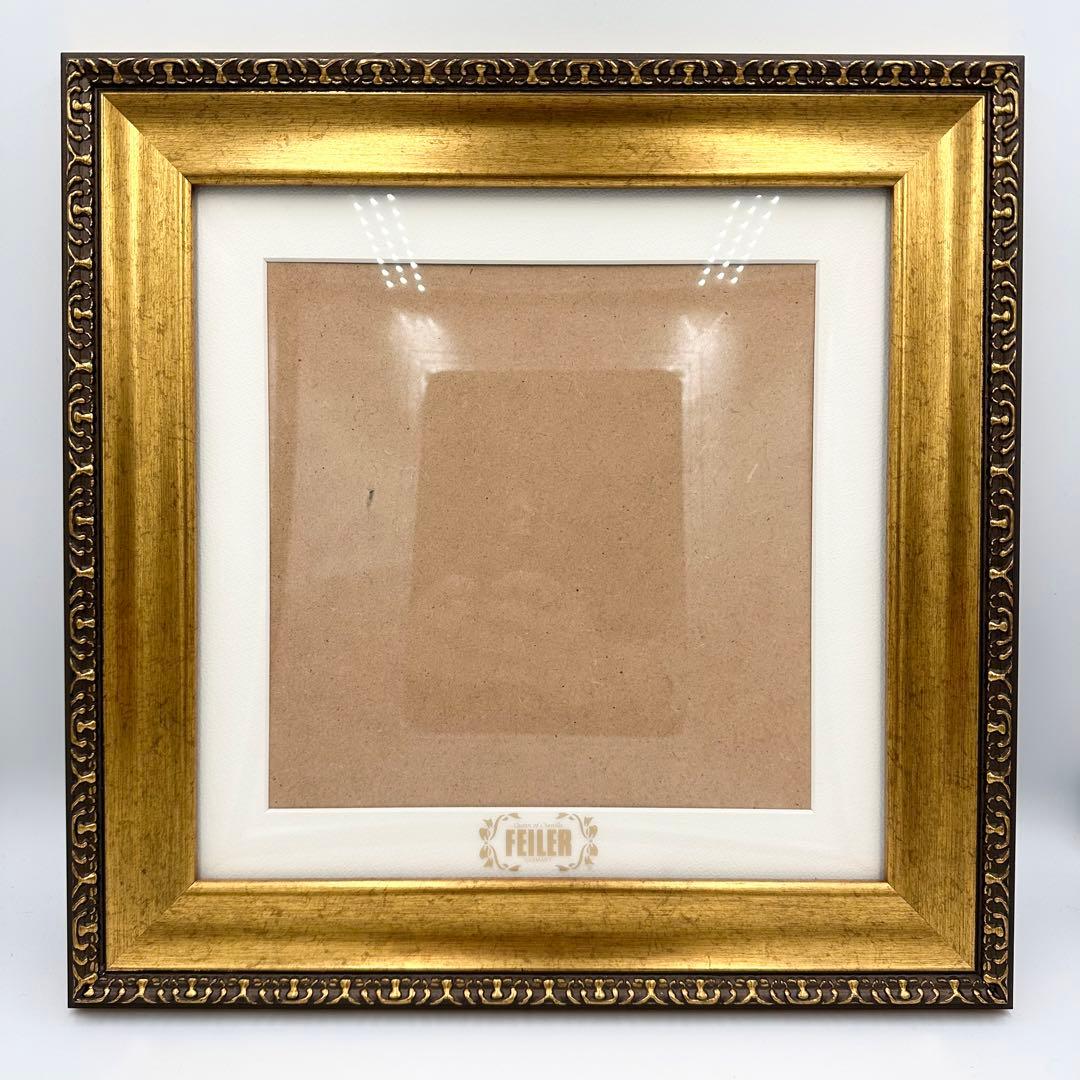 FEILER フェイラー 額縁 ハンカチ ゴールドフレーム