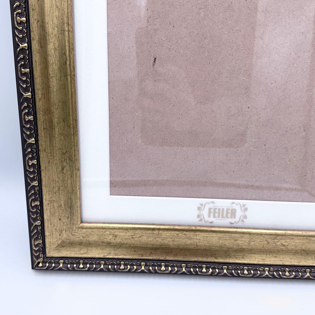 FEILER フェイラー 額縁 ハンカチ ゴールドフレーム
