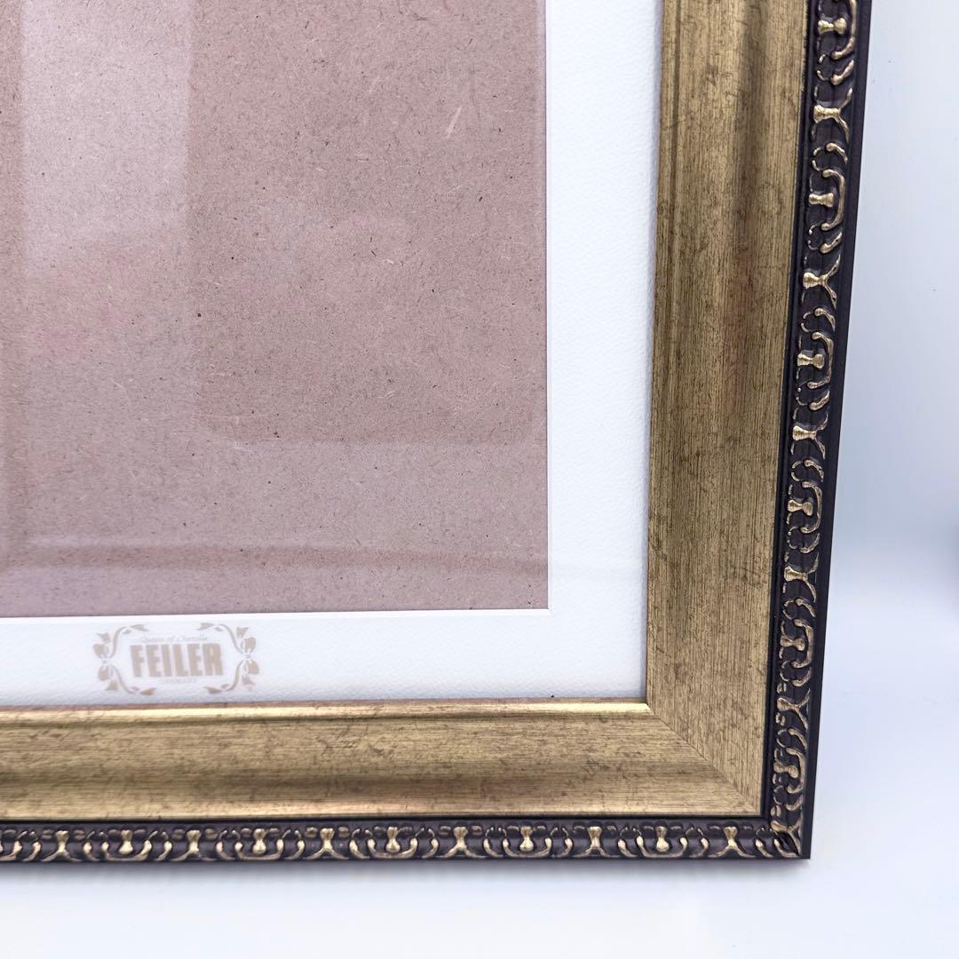 FEILER フェイラー 額縁 ハンカチ ゴールドフレーム