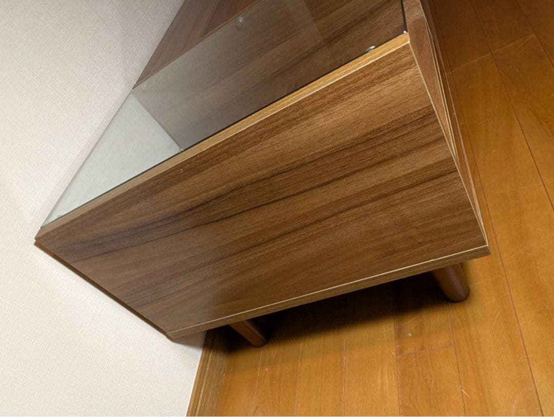 ■送料込■LOWYA ドレッサー ローテーブル コスメ台 鏡化粧センターテーブル