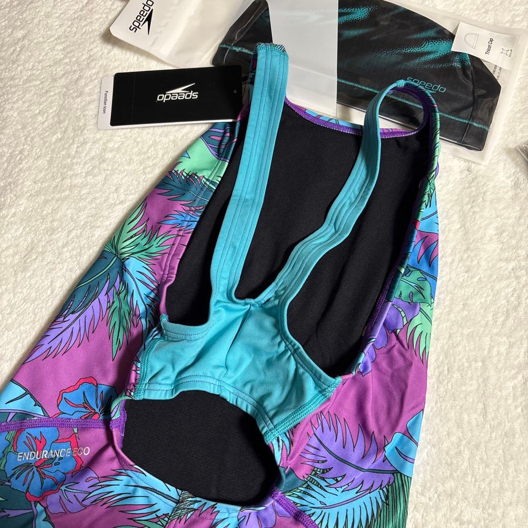 新品　レディース　スピード　競泳水着　Oサイズ　練習用　紫