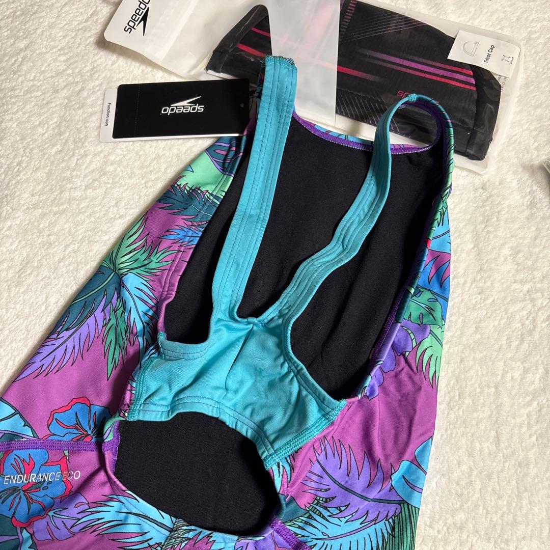 新品　レディース　スピード　競泳水着　Oサイズ　練習用　紫