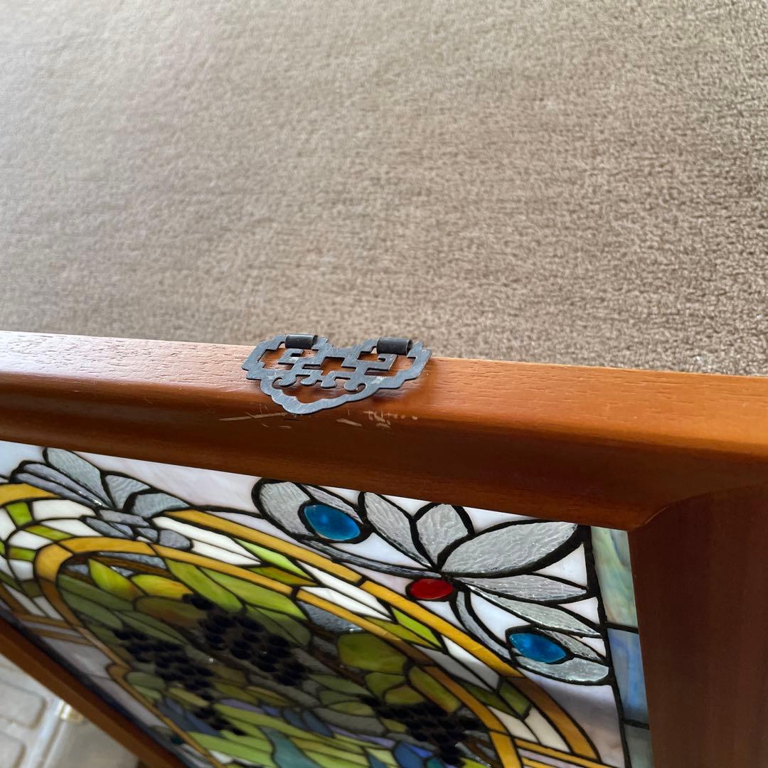 N*o様 ステンドグラス パネル ワイナリー 農園風景 約94×58cm 壁掛け