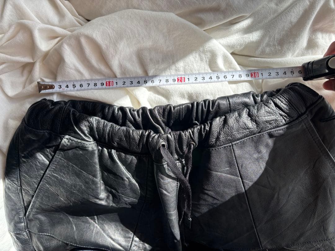 羊革　ラムレザー　リメイクショートパンツ　1/24迄