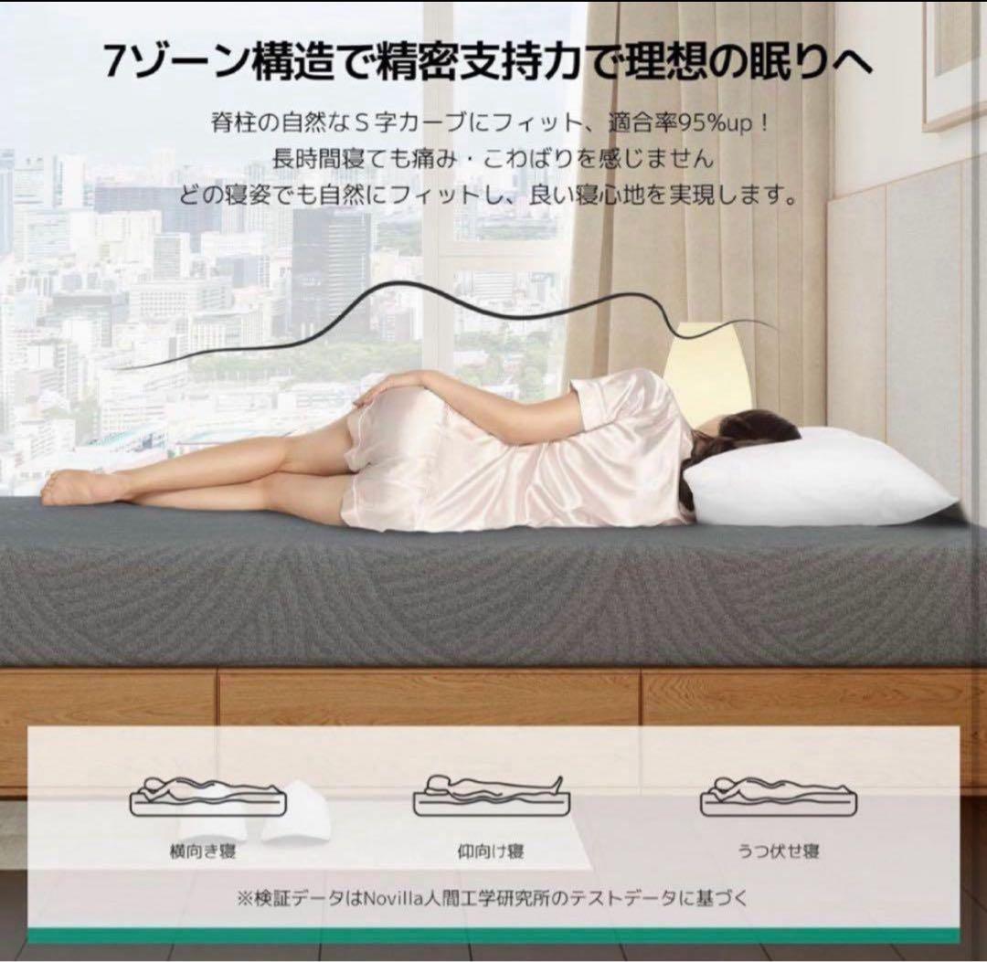 マットレス セミダブル やや硬め 厚さ16cm ベッドマットレス 敷布団