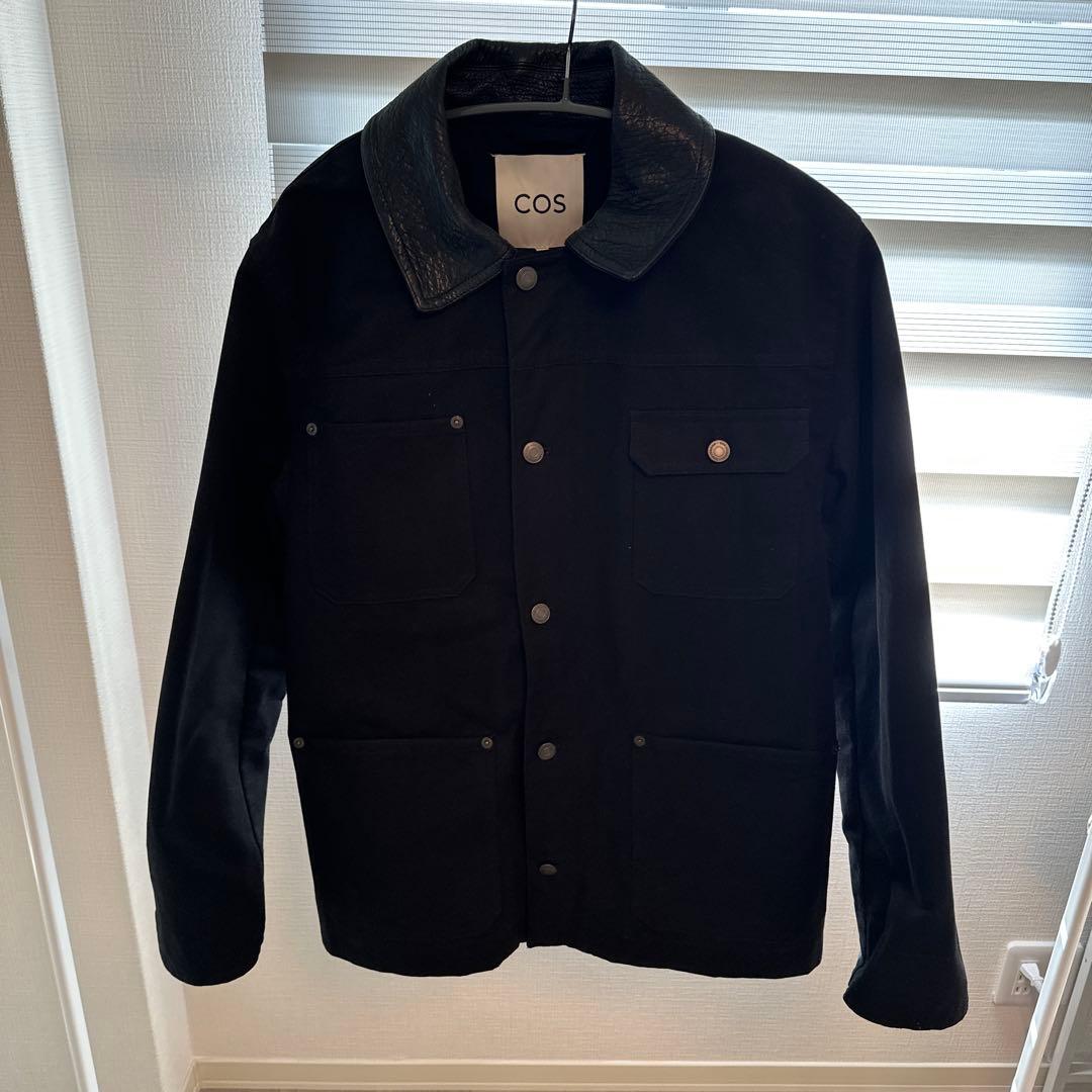 【最終価格】COS レザーカラーフィールドジャケット