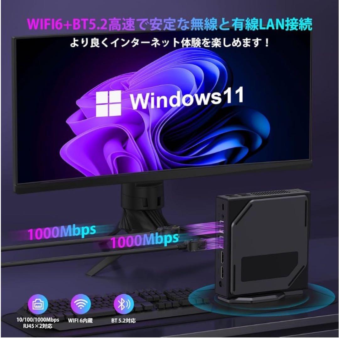 ミニpc 第12世代 n97【N150より速い】mini pc