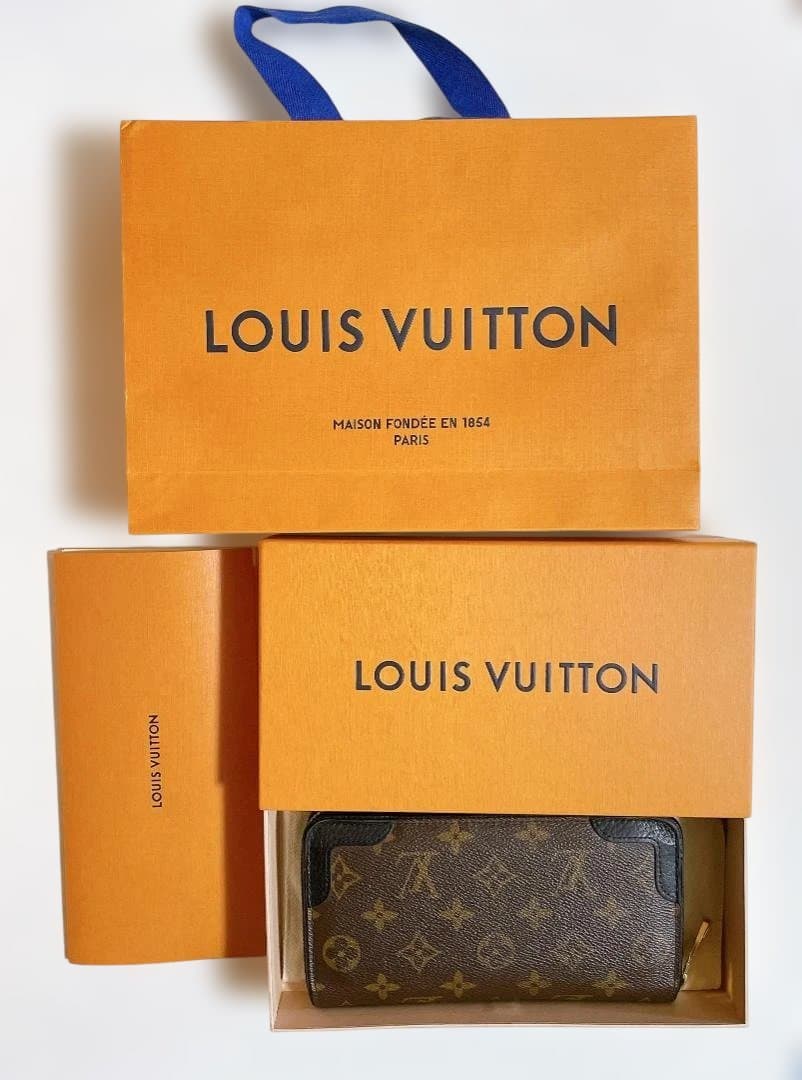 【美品】ルイヴィトン モノグラム ジッピーウォレット レティーロ ブラック