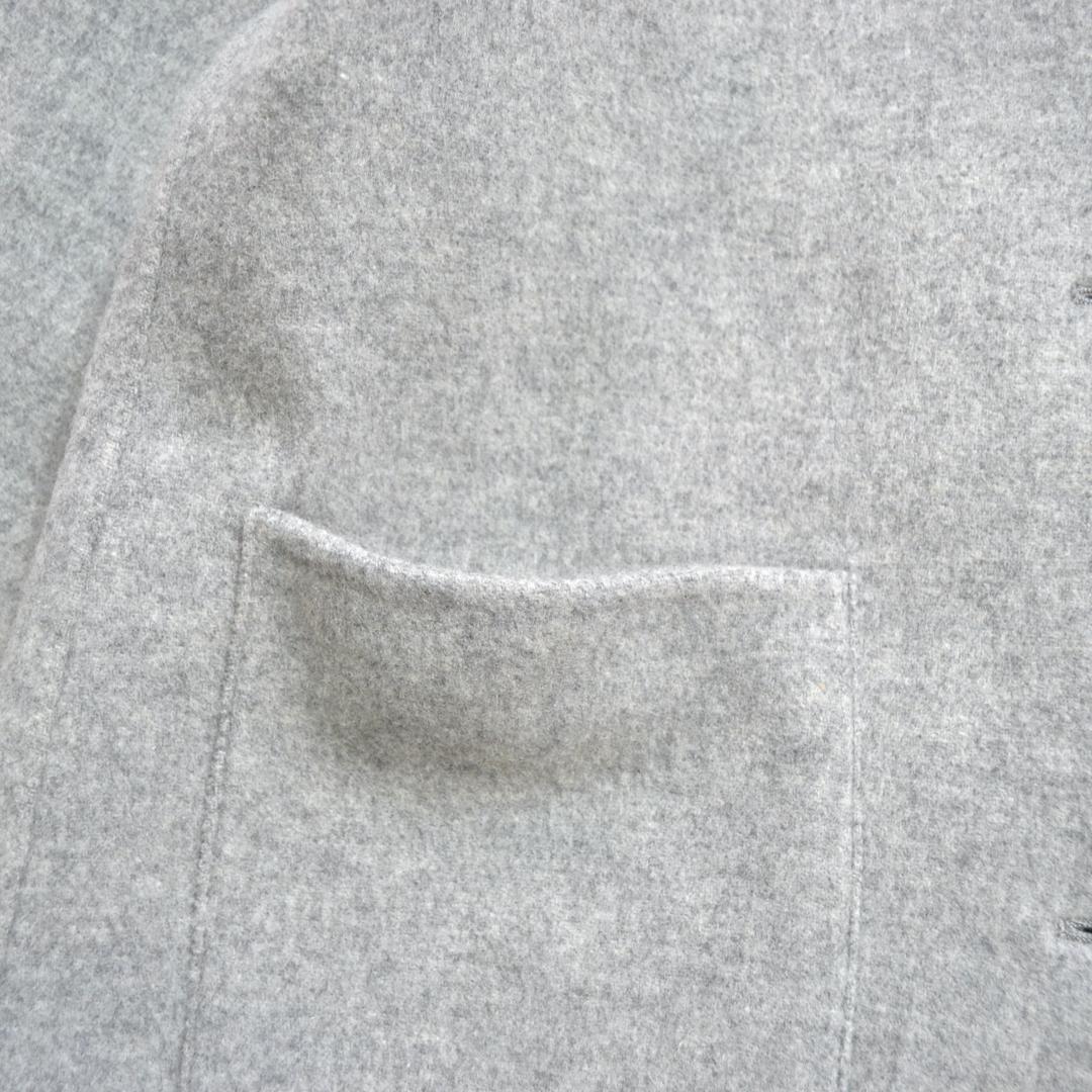 【極美品】MACHINTOSH PHILOSOPHY ウール混ノーカラーコートS