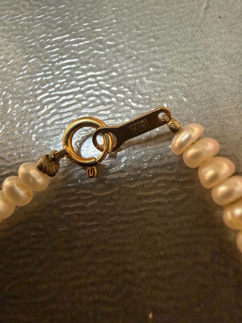 18kパール 珊瑚ネックレス　美品