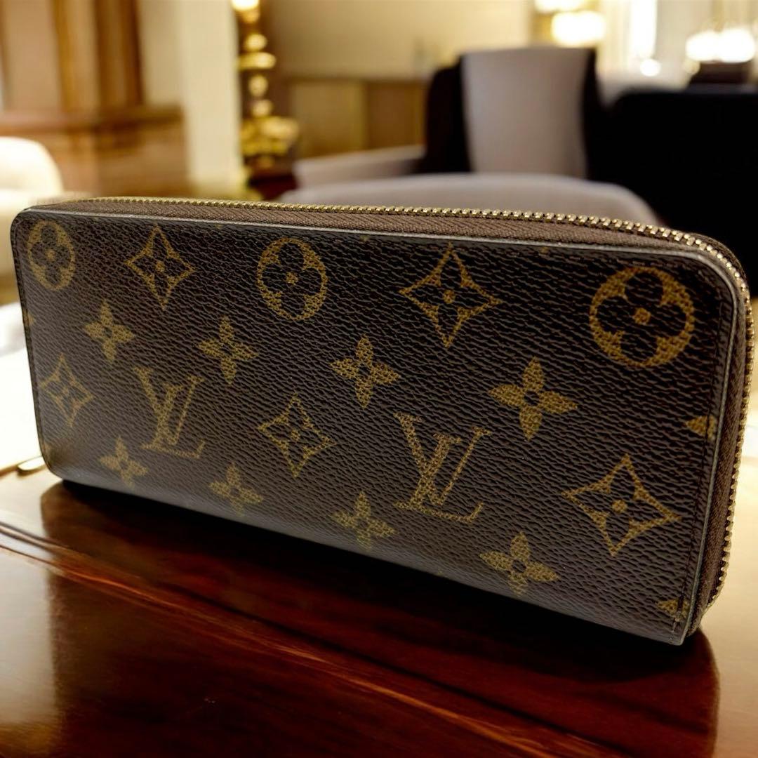 【極美品】ルイヴィトン　ダミエ　ポルトフォイユ・クレマンス　ラウンドファスナー