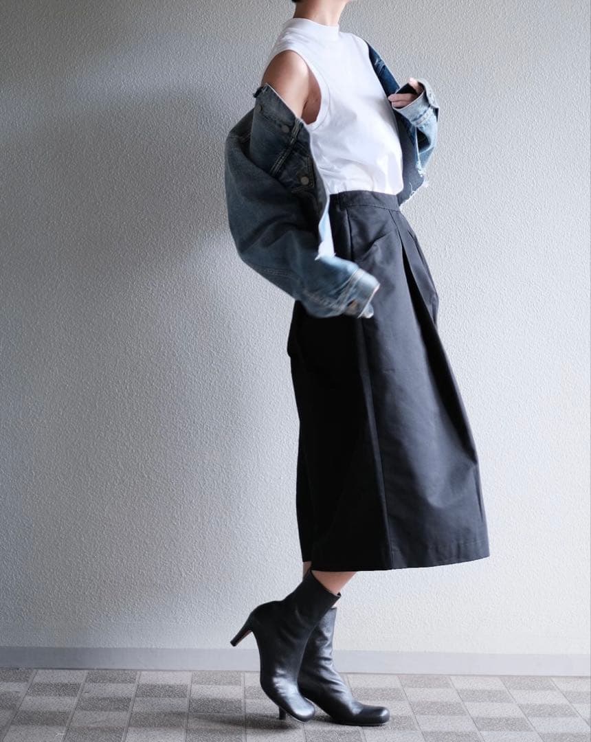 ナラ Nalaドレスパンツ black