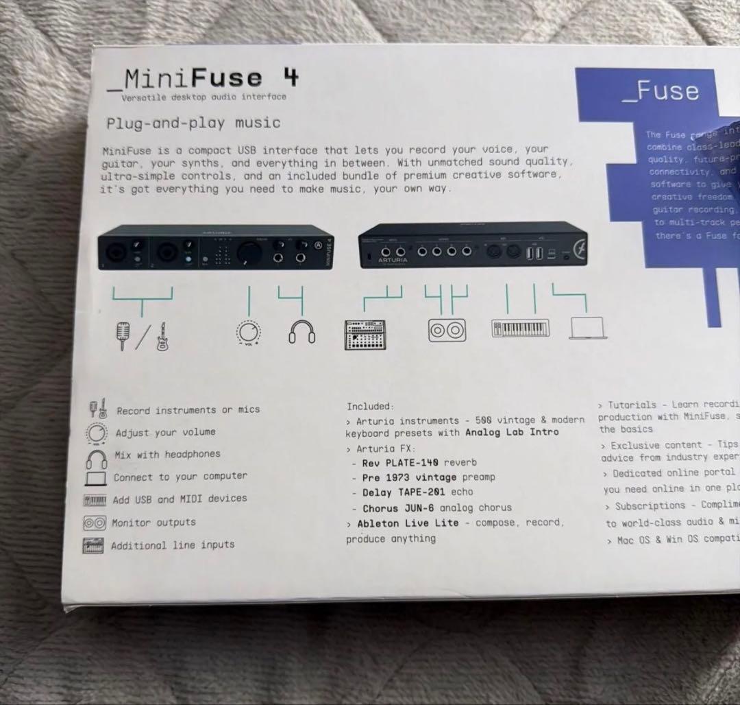 ARTURIA MiniFuse 4 オーディオインターフェイス