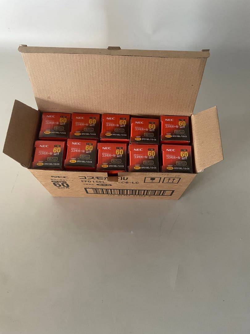 1セットNEC 電球形蛍光ランプコスモボールEFD15EL/12-C6