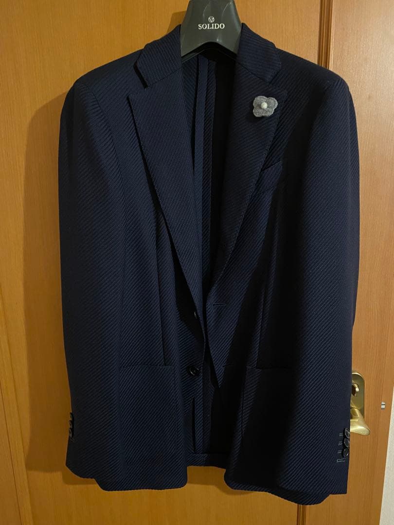 LARDINI ネイビー テーラードジャケット　42 美品