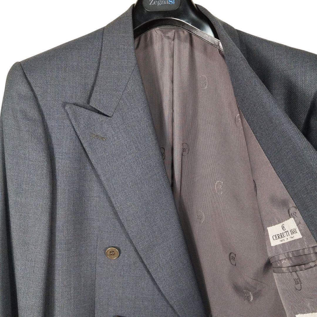 ​美品 チェルッティ 1881 ダブル セットアップ スーツ LL 希少 グレー