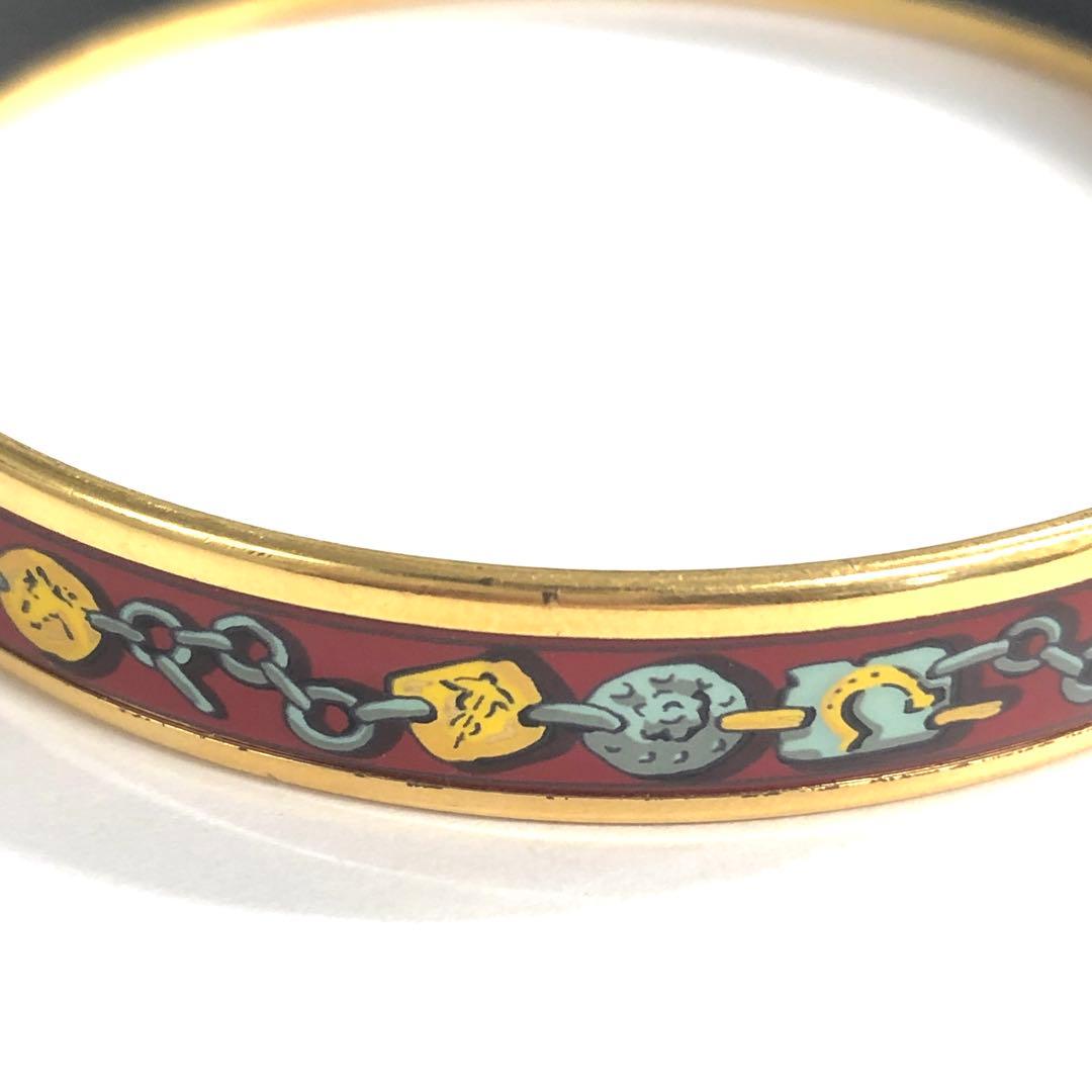 ★7F374 エルメス ブレスレット バングル エマイユPM