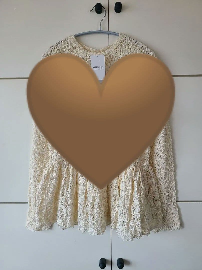 *さらさら*イエナ flowerストレッチレース ペプラムプルオーバー