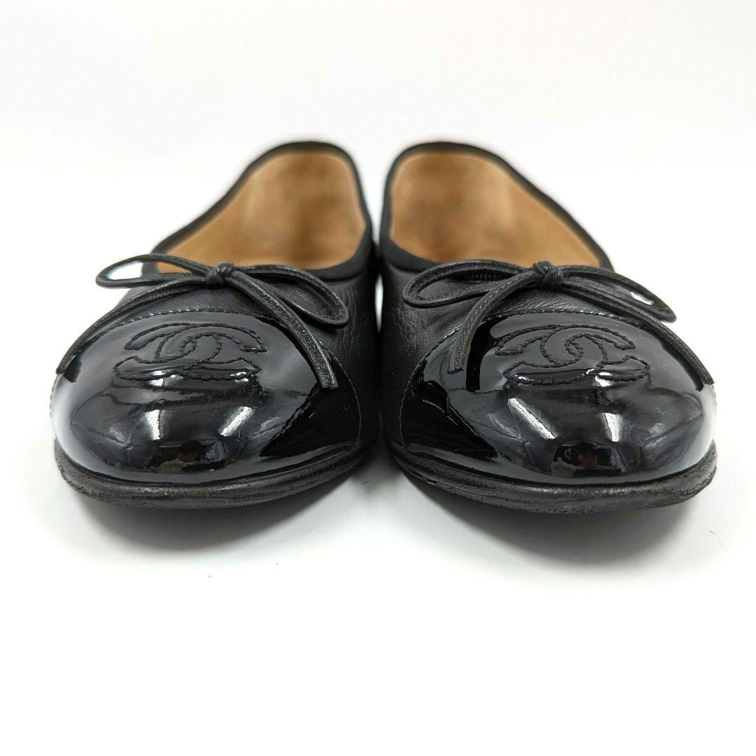 【美品】CHANEL シャネル バレリーナ パンプス ブラック