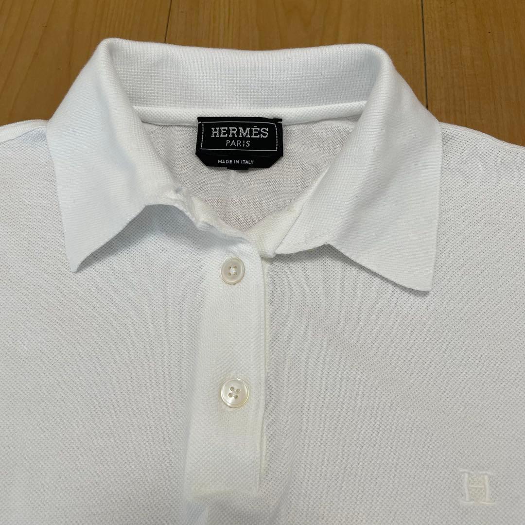 エルメス HERMESイタリア製レディース 鹿子 ポロシャツ サイズS