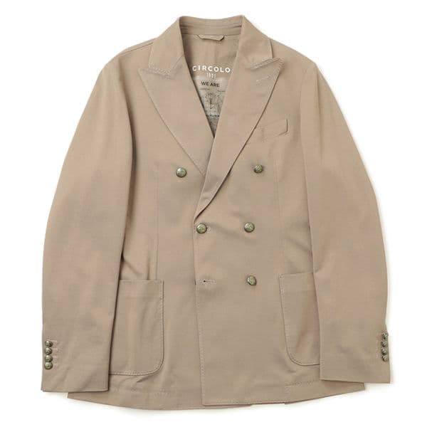 CIRCOLO 1901 チルコロ ジャージーダブルジャケット グレージュ 46