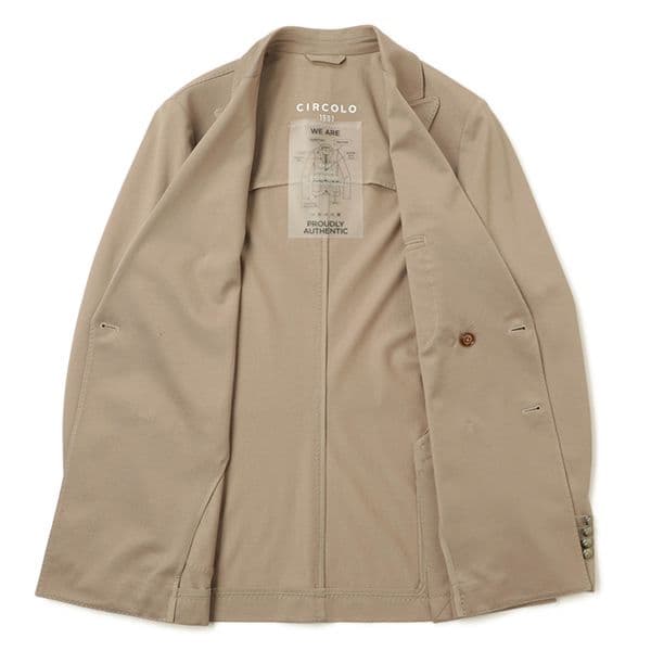 CIRCOLO 1901 チルコロ ジャージーダブルジャケット グレージュ 46