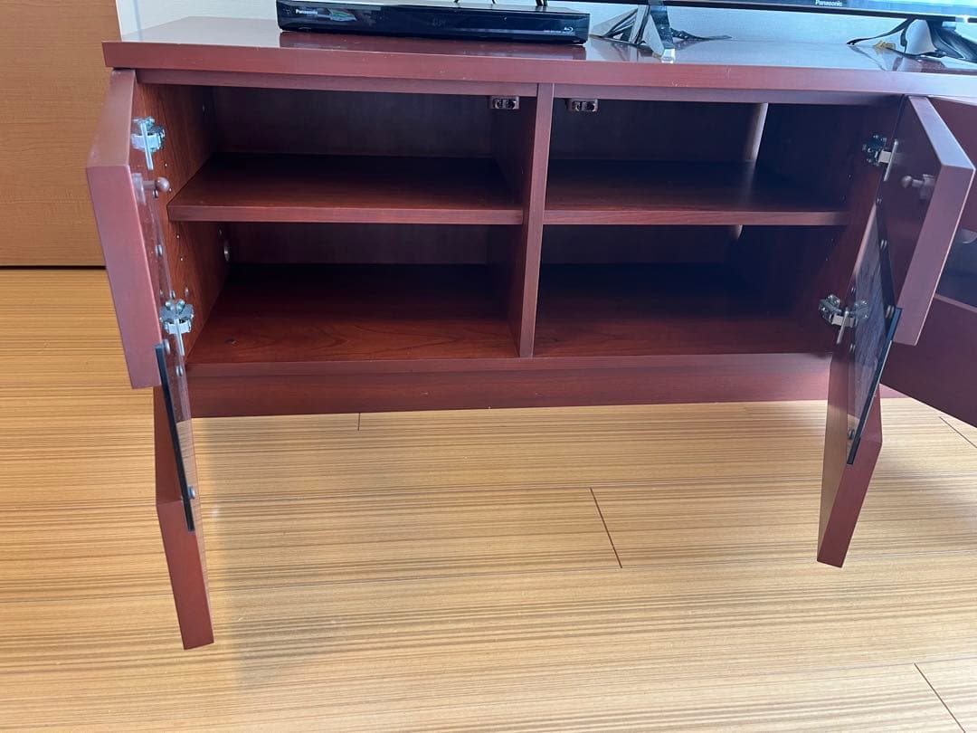 高橋工芸　ダークブラウン　アメリカンチェリー製　テレビ台