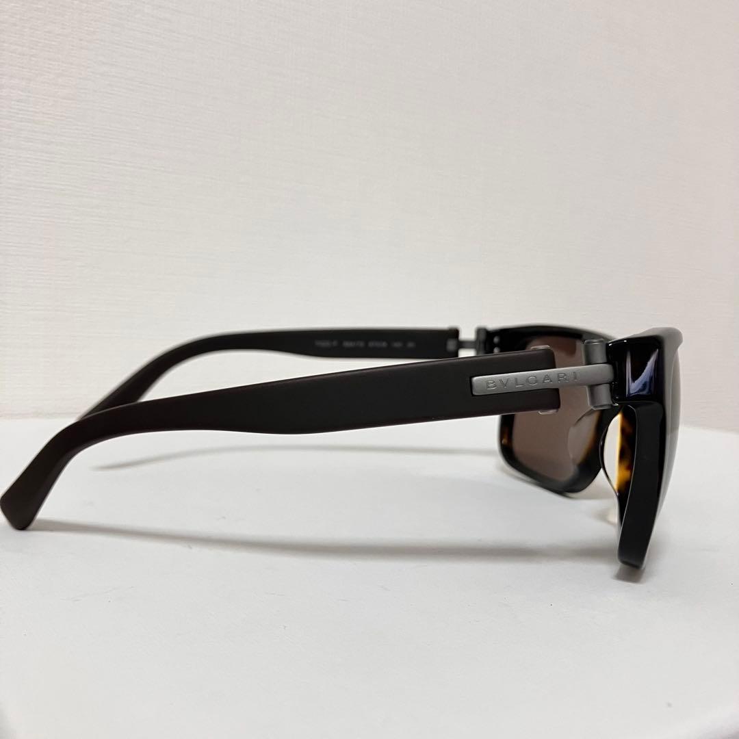 美品　BVLGARI ブルガリ　サングラス　7022F べっ甲　ラバー ブラウン