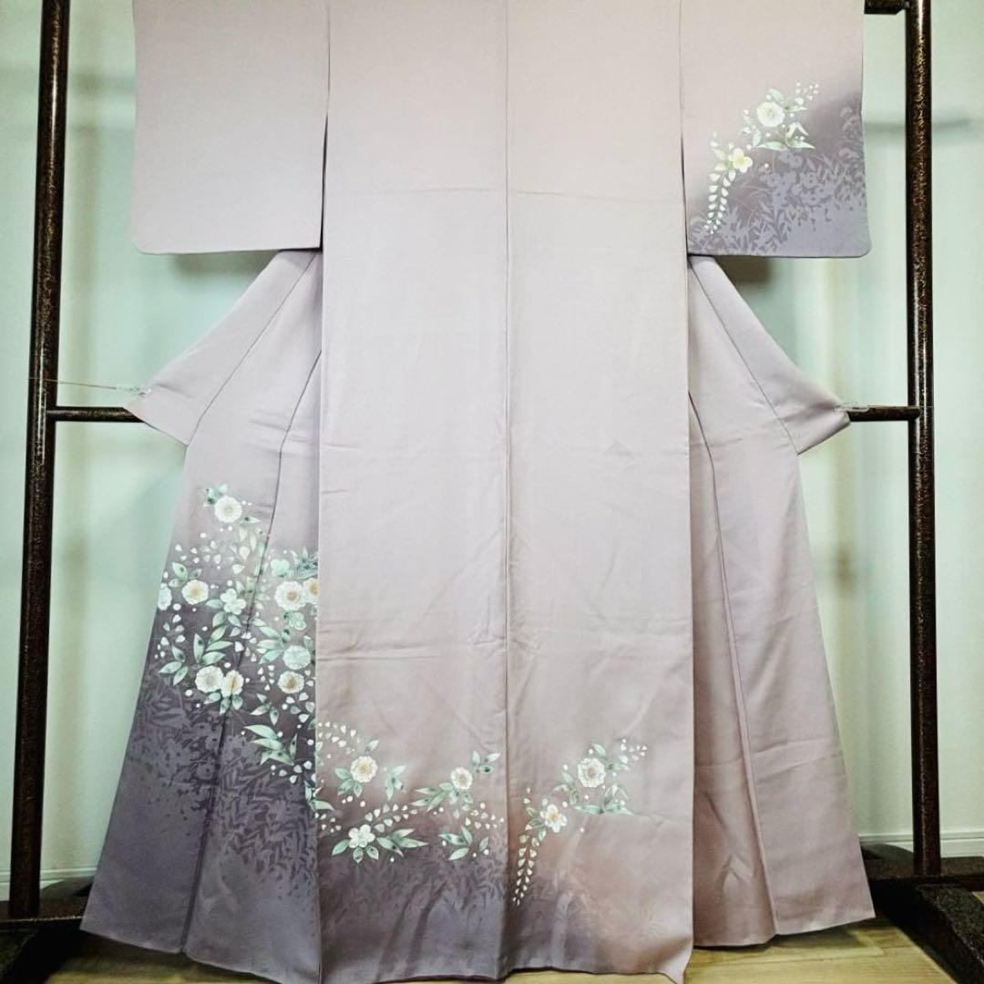 超美品　訪問着　正絹　袷　着物　現代　辻が花　着丈166裄63 トールサイズ