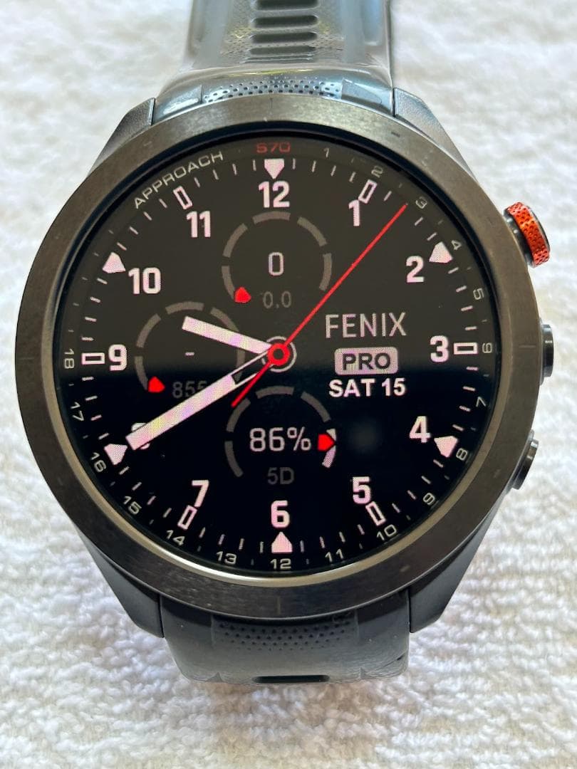 きなこ　ガーミン アプローチ S70 ブラック 47mm