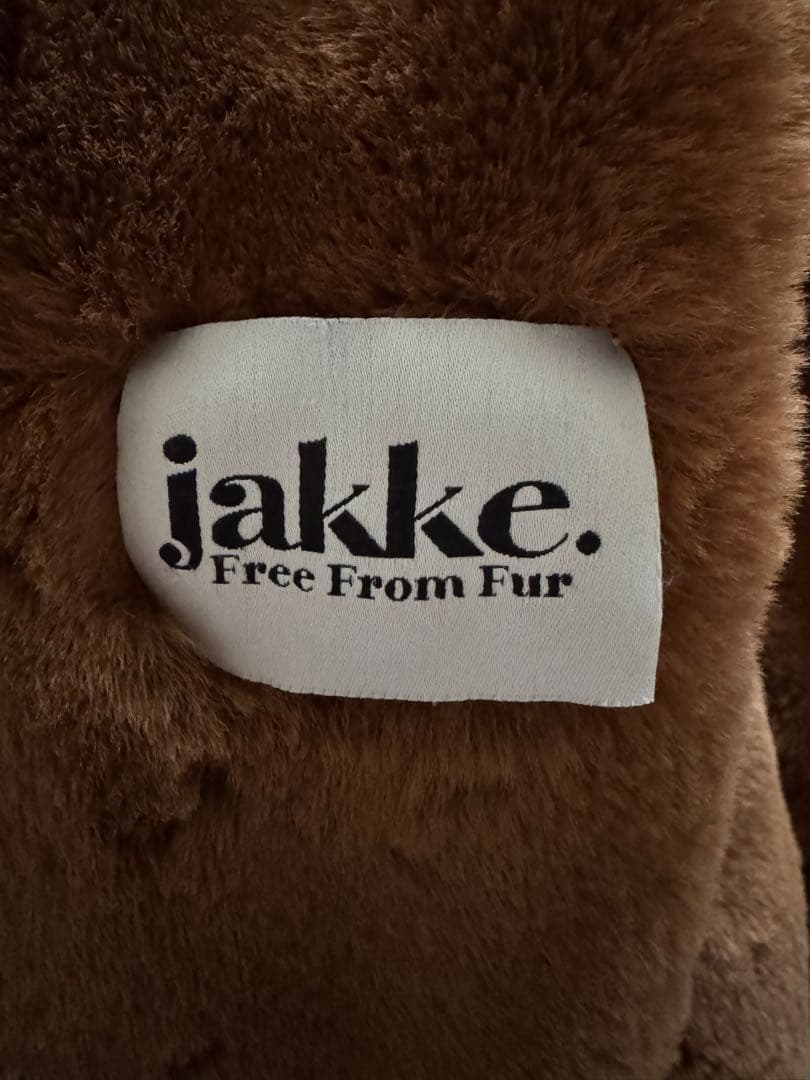 JAKKE ジャッキー フェイクファーコート ブラウン　36