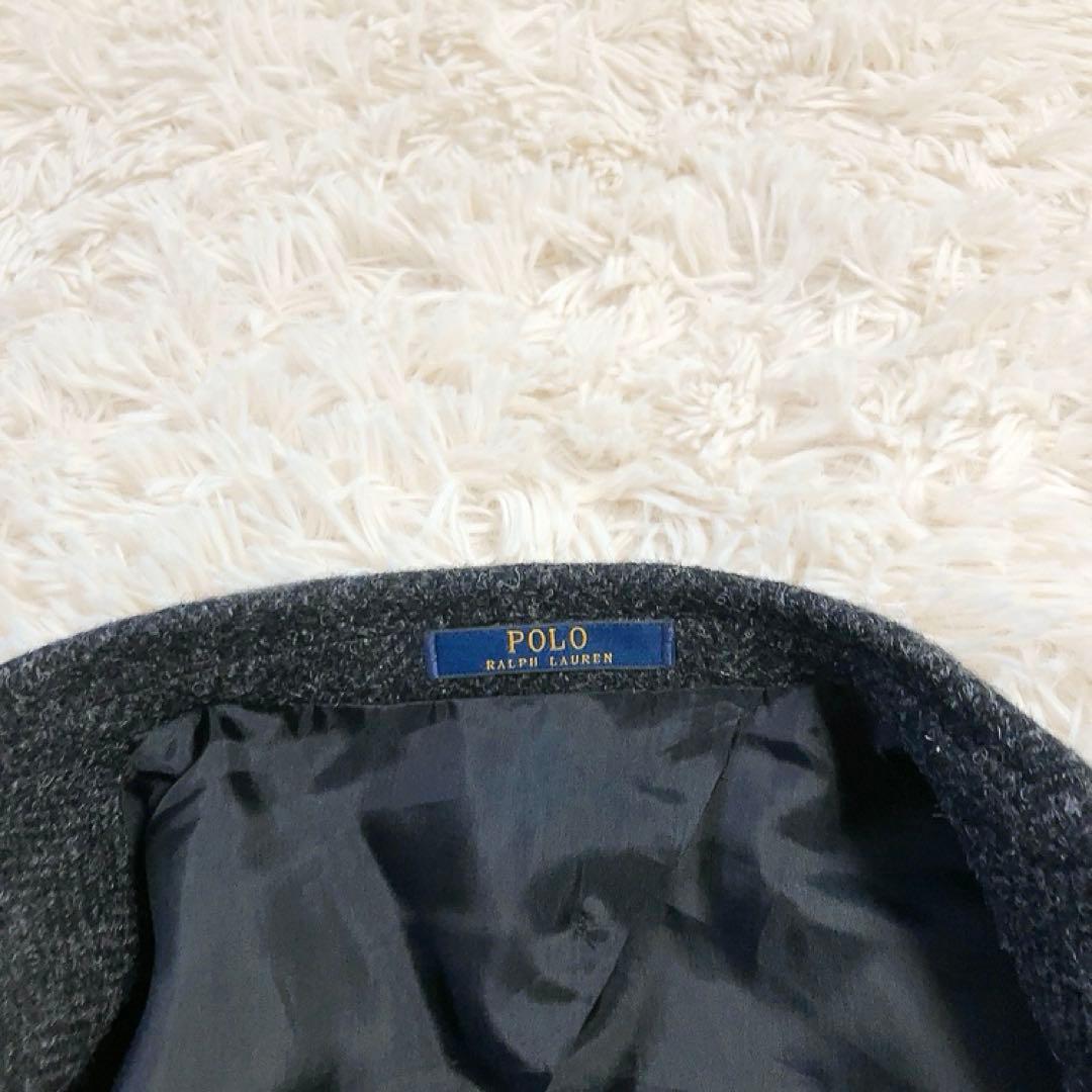 【ツイード・襟裏キツネ】ポロラルフローレン　テーラード　ヘリンボーン　38S現行