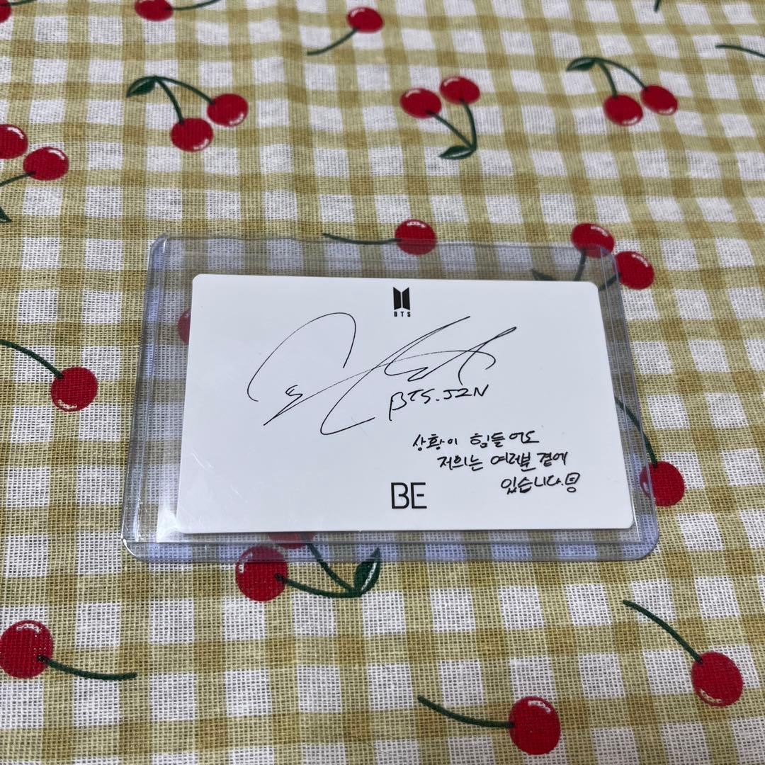 BTS バンタン ジン BE 韓国 未公開フォト ラキドロ トレカ