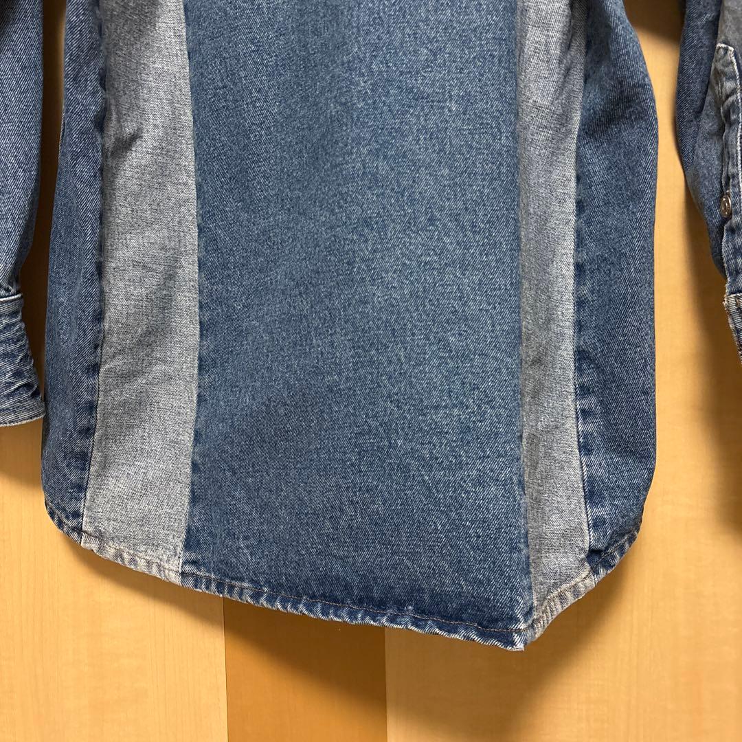 MM6 メゾンマルジェラ 24AW デニムシャツジャケット44 インディゴ